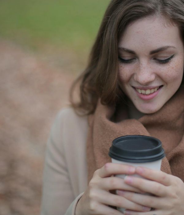 Woman with closed eyes enjoying a peaceful moment of relaxation